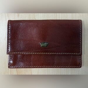 Vintage Braun Buffel Leather Card Holder